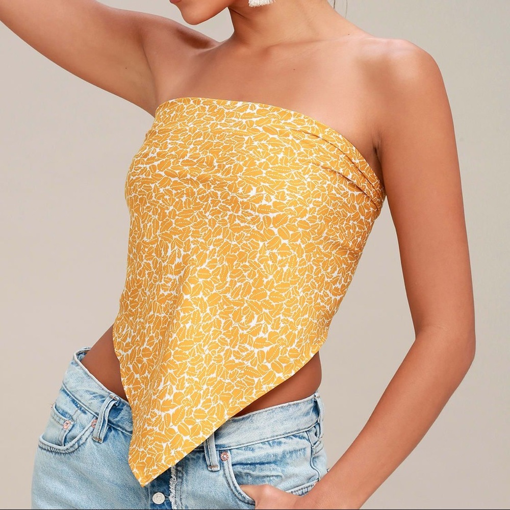 Yellow Scarf top